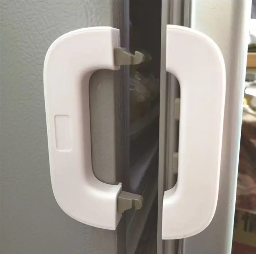Multi Function Safety Lock for Refrigerators and Cabinets – Keyed Latch Design