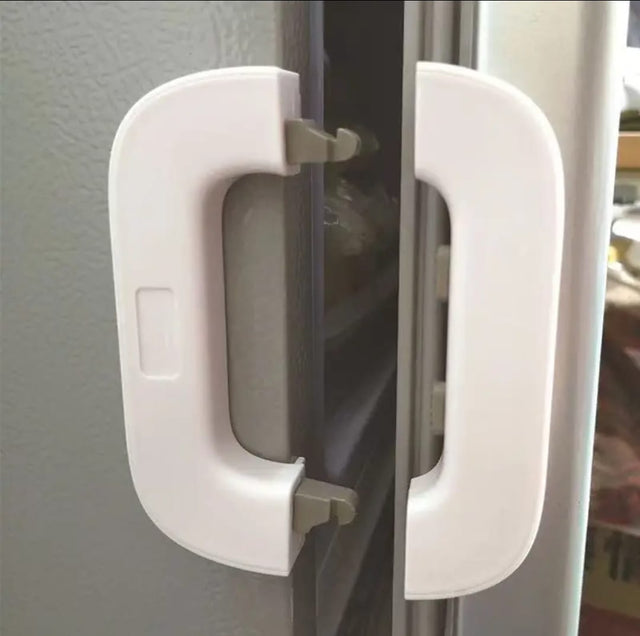 Multi Function Safety Lock for Refrigerators and Cabinets – Keyed Latch Design