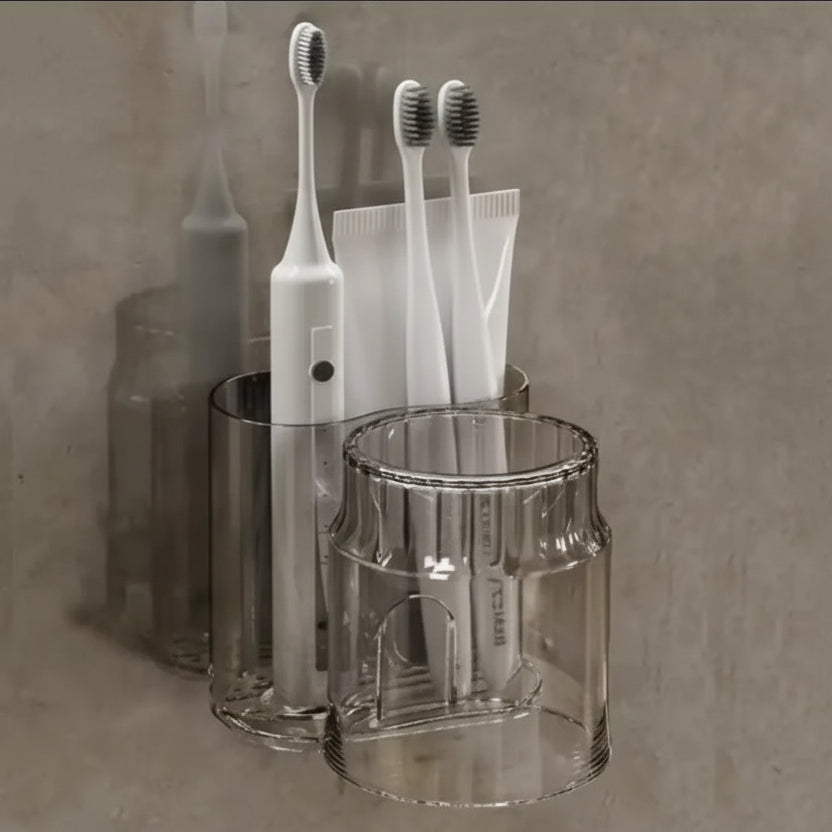 Acrylic Toothbrush Holder With Gargle Cup For Bathrooms Tooth brush holder Toothbrush Holders