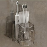 Acrylic Toothbrush Holder With Gargle Cup For Bathrooms Tooth brush holder Toothbrush Holders