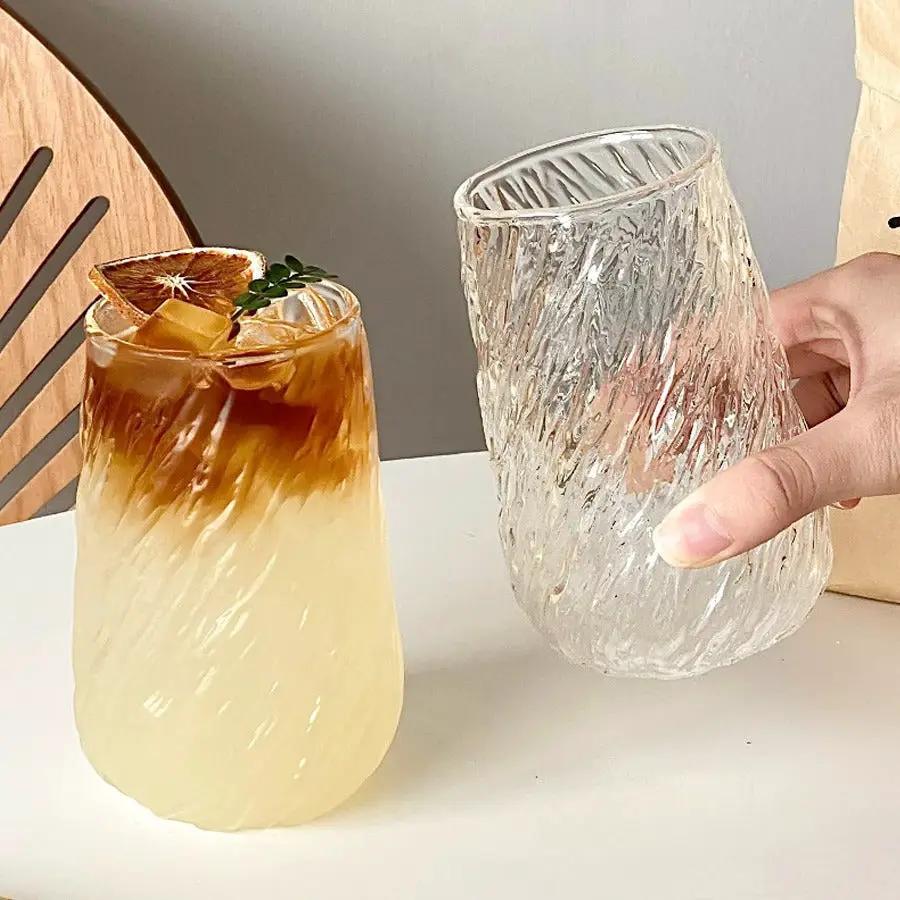 380ml Cyclone Texture Glass Drinkware Tumblers