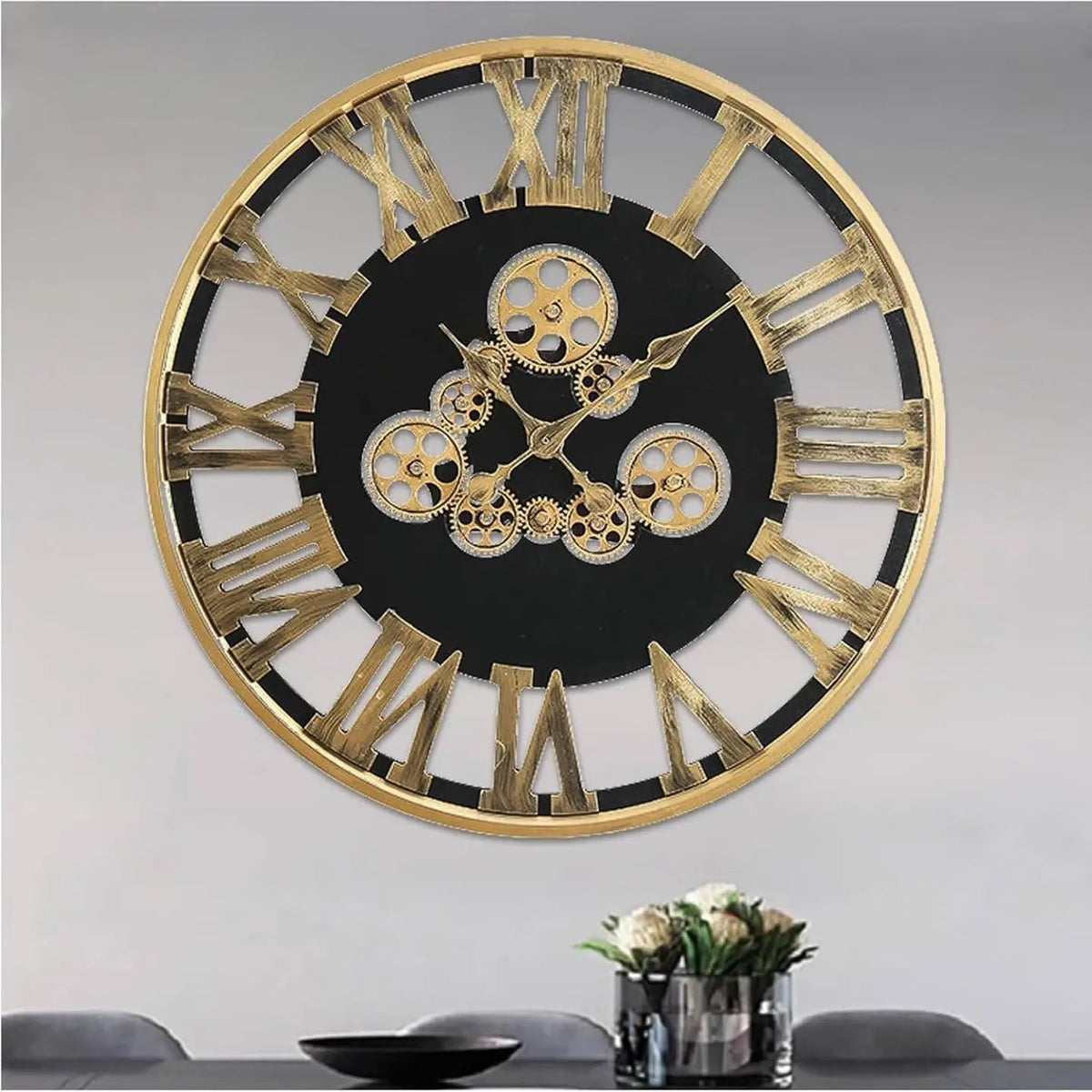 60cm Vintage Gear Wall Clock Wall clock Wall Clocks