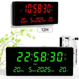 LED Digital Clock with Alarm, Date, and Temperature Display- Furaha Finds Kenya