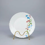 Flowered Dinner Plate Set – 6pcs Ceramic Floral Design Plates