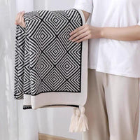 Bohemian Knitted Throw Blanket 150x200 Cozy For Home Decor house holds Blankets