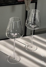 Elegant Long Stem Wine Glasses 600ml Set of 2