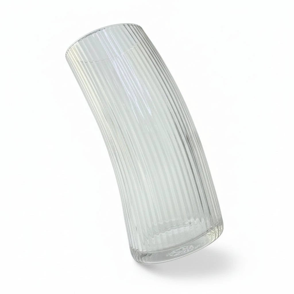 Vertical Stripped Glassware Set - Crescent Shape (6 Pieces) Kitchen ware Tumblers