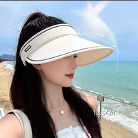 Women's UV Protection Wide Brim Sun Visor Hat