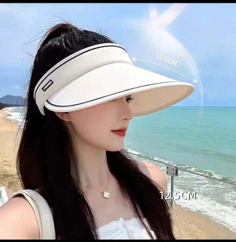Women's UV Protection Wide Brim Sun Visor Hat