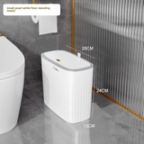 Bathroom Sanitary Dustbins 12L Hygienic White Waste Bin with Lid for Toilets & Washrooms.