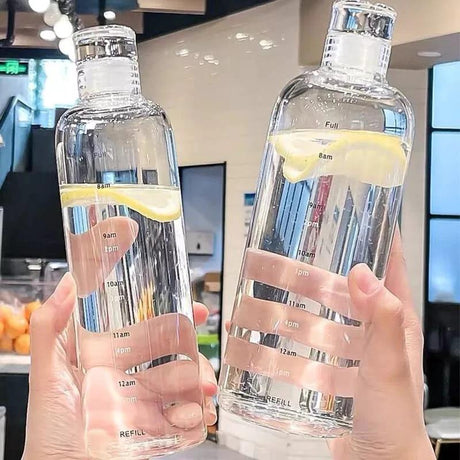 700ml PC Plastic Sports Water Bottle with Time Marker Leak Proof Plastic bottle Water Bottles