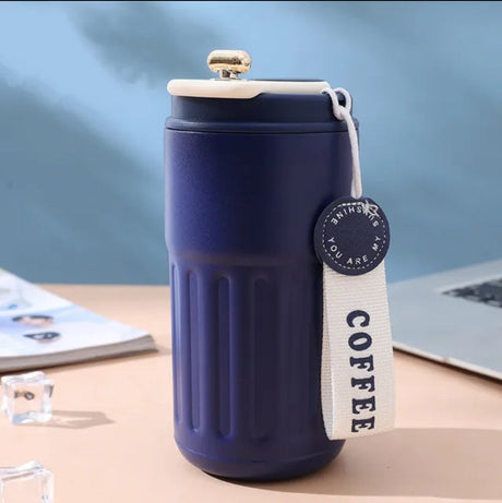 High End Intelligent Temperature Coffee Mug 460ml Stainless Steel Thermos with Rope Water Bottle