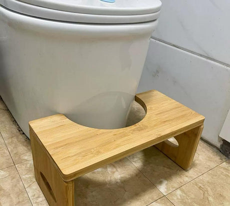 Foldable Wooden Toilet Feet Stool Office Foot Rest Stepped Stool