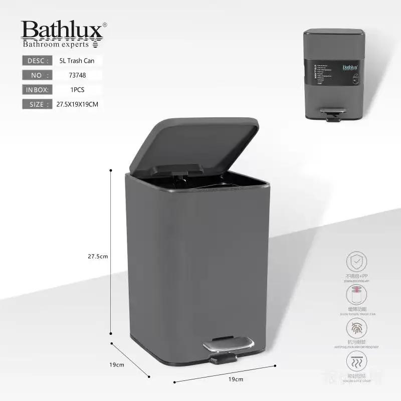 5L Stainless Steel Pedal Bin Pedal bin Trash Cans