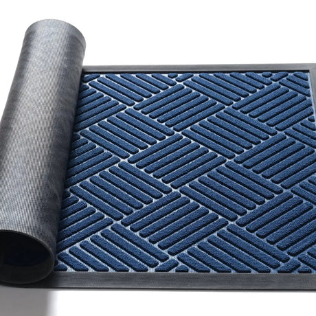 High Quality Non Slip Wear Resistant Rubber Doormat Dirt Trapping Rug 45x75cm