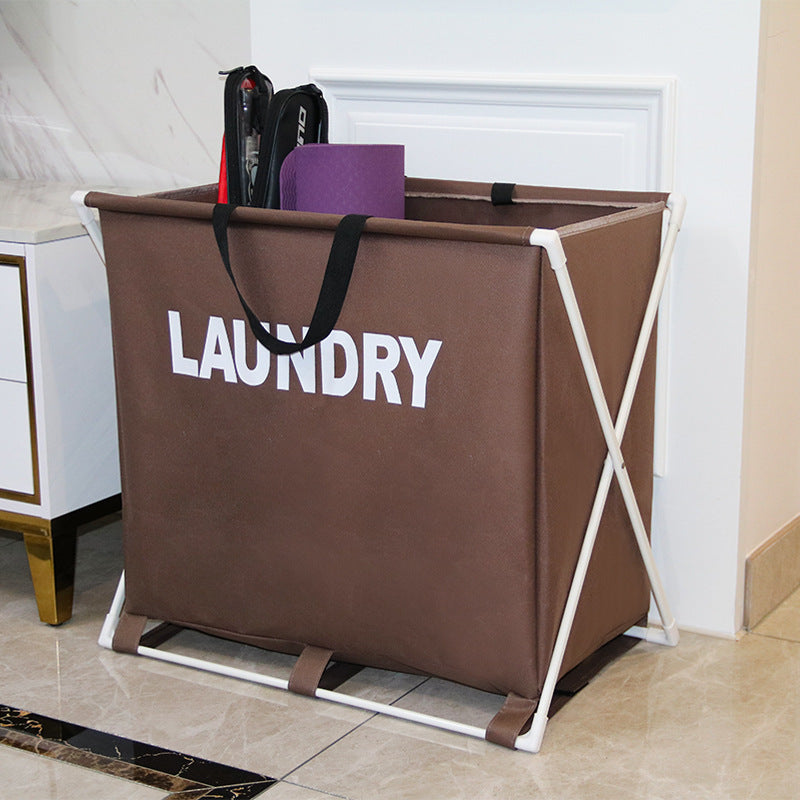 Foldable Laundry Basket Oxford Cloth with Aluminium Frame