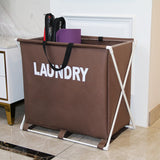 Foldable Laundry Basket Oxford Cloth with Aluminium Frame