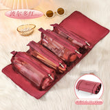 4-in-1 Cosmetic Bag Set with Zipper Closure – Detachable Nylon Mesh Makeup Organizer