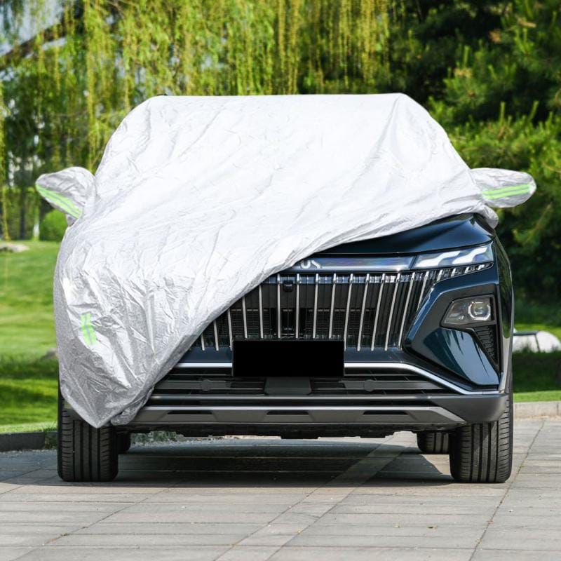 Waterproof Car Dust Cover with Zipper Opening – Sun, Rain & Scratch Protection