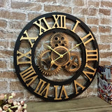 Vintage Non-Moving Gears Wall Clock Wall clock Wall Clocks