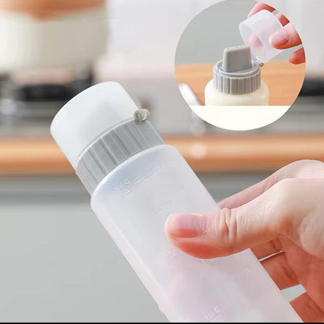 350ml 5-Hole Condiment Squeeze Bottle Clear Sauce Dispenser for Ketchup, Mustard- Furaha Finds Kenya