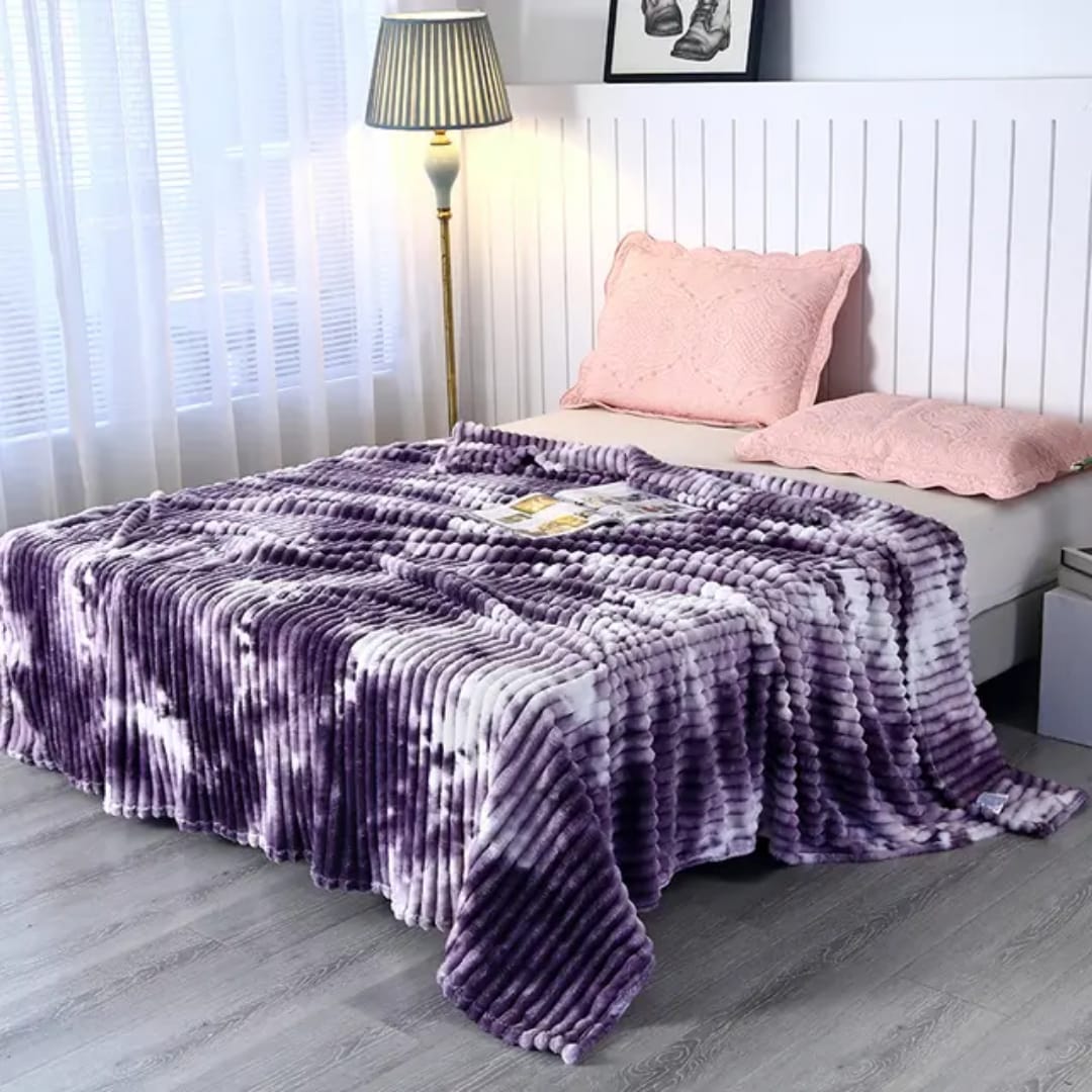 Velvet Fleece Blanket 6x6 Ultra Soft and Warm Bed Throw