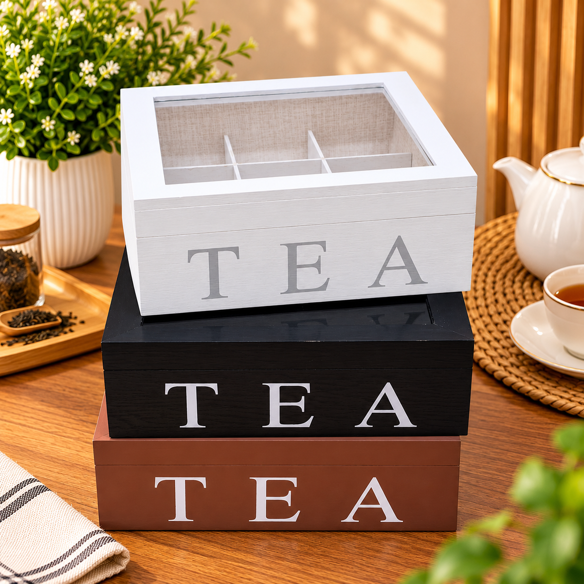 9 Grid Tea Bag Organizer Teabag organizer Kitchen Cabinet Organizers