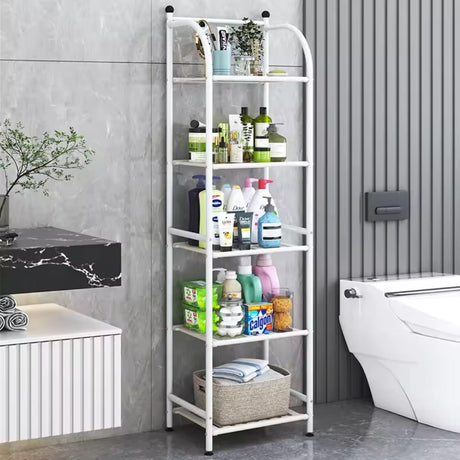 5 Tier Metallic Rack Multipurpose Storage Shelf 29x34x141.5cm