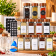 Glass Storage Jars Set 18 Piece For Home Cooks With Funnel Home & Garden Food Storage Containers