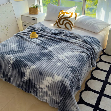 Velvet Fleece Blanket 6x6 Ultra Soft and Warm Bed Throw