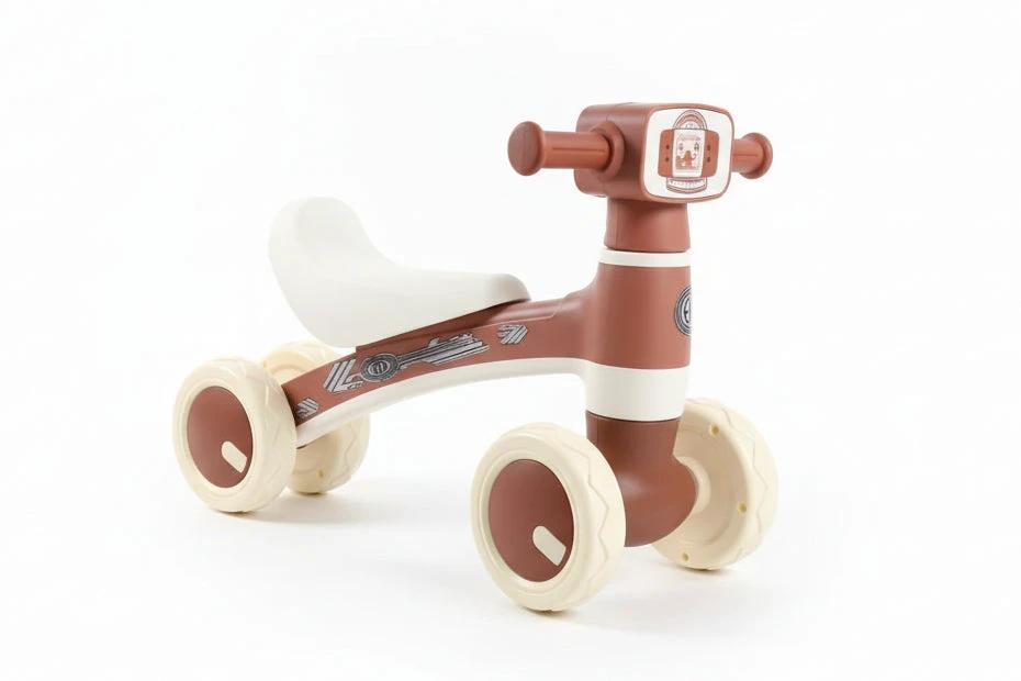 Musical 4 Wheels Balance Bike with LED Lights and Music for Toddlers