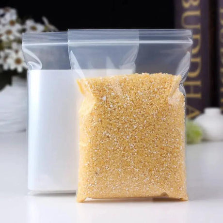 Reusable Ziplock Bags 25 Pack Six Sizes Ideal For Pantry Storage & Organization