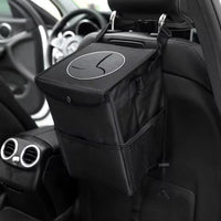 Foldable Leakproof Car Trash Can Organizer with Waterproof Lining 30×20×20cm Car trash can Vehicle Organizers