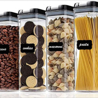 4-Piece Transparent Acrylic Pantry Storage Containers Storage container Food Storage Containers
