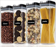 4-Piece Transparent Acrylic Pantry Storage Containers Storage container Food Storage Containers
