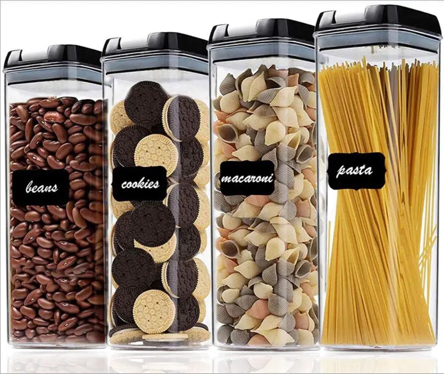 4-Piece Transparent Acrylic Pantry Storage Containers Storage container Food Storage Containers