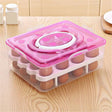 32-Egg Plastic Storage Tray – Durable Stackable Egg Holder Eggs tray Food Storage