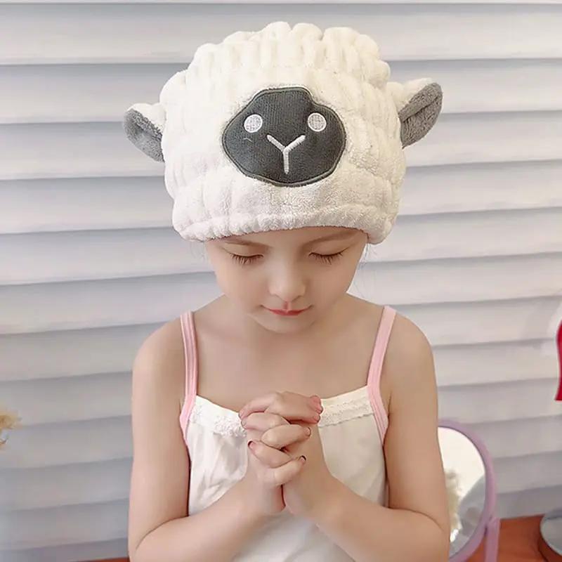 Microfiber Hair Drying Towel Wrap Cap with Bowknot Hair drying towel