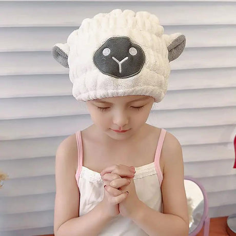 Microfiber Hair Drying Towel Wrap Cap with Bowknot Hair drying towel