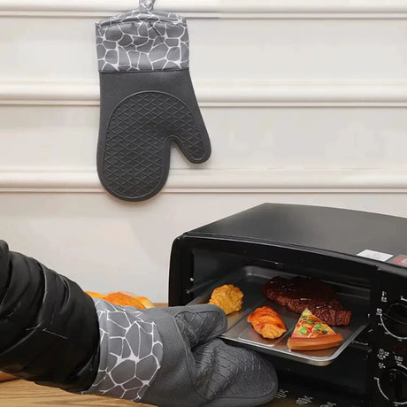 Silicone Oven Gloves with Cotton Lining Oven gloves Oven Gloves