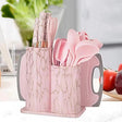 25pcs Silicone Spoon Set Kitchen & Dining Slotted Spoons
