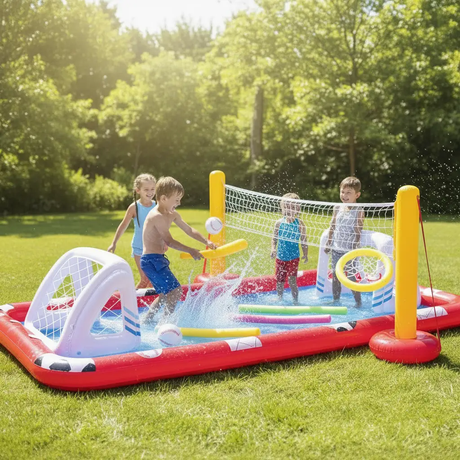 Splash, Score & Play Multi-Sport Inflatable Pool Uncategorized