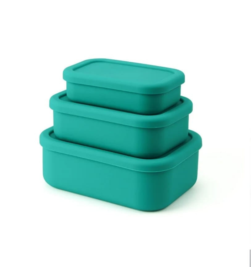 Leak Proof Food Grade Silicone Lunch Box Set 3pcs
