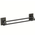 Wall-Mounted Double Towel Bar Aluminum No-Drill Bathroom Accessories Towel Racks