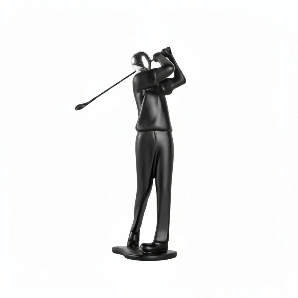 Modern Golf Black Figurine Decor Sports Collectibles