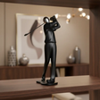 Modern Golf Black Figurine Decor Sports Collectibles