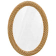 Big Size Modern Oval Rattan Bamboo Decorative Mirror 100x80cm Mirror Mirrors