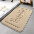 Embossed Thickened Polyester Non Slip Floor Mat Rugs
