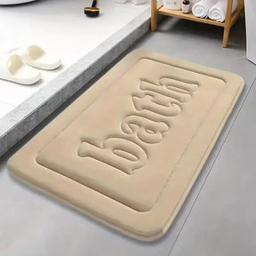 Embossed Thickened Polyester Non Slip Floor Mat Rugs