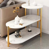 Modern Luxury Marble Effect Coffee Side Table Nesting Design